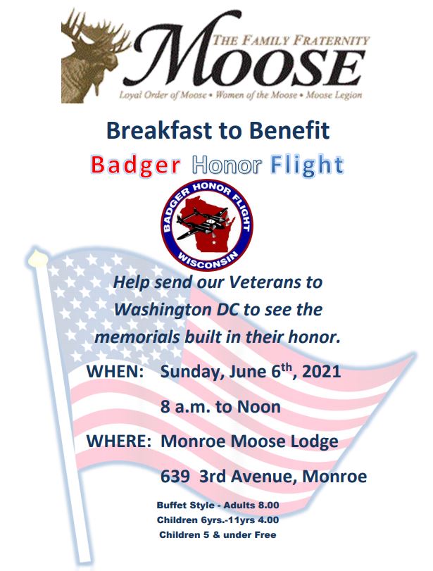 Moose Benefit for Badger Honor Flight